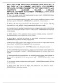 ISSA- STRENGTH TRAINING & CONDITIONING FINAL EXAM 2025 WITH ACTUAL CORRECT QUESTIONS AND VERIFIED DETAILED ANSWERS &vert;FREQUENTLY TESTED QUESTIONS AND SOLUTIONS &vert;ALREADY GRADED A&plus;&vert;BRAND NEW&excl;&excl;&vert;GUARANTEED PASS&vert;LATEST UPDATE&lpar;ALL YOU NEED TO PASS YOUR EXAMS&rpar;