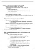 samenvatting persoonlijkheidspsychologie boek + powerpoint, notities