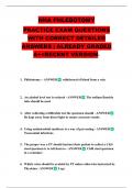 NHA PHLEBOTOMY PRACTICE EXAM QUESTIONS WITH CORRECT DETAILED ANSWERS &vert; ALREADY GRADED A&plus;<RECENT VERSION>