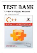 C&plus;&plus; How to Program &lpar;10th Edition&comma; Paul Deitel & Harvey Deitel&rpar; &ndash; Complete Test Bank with Multiple Choice Questions&comma; Code-Based Scenarios&comma; and Concept Explanations