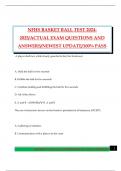 NFHS BASKET BALL TEST 2024- 2025&sol;ACTUAL EXAM QUESTIONS AND ANSWERS&sol;NEWEST UPDATE&sol;100&percnt; PASS