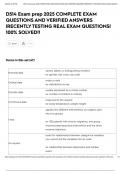 D514 Exam prep 2025 COMPLETE EXAM QUESTIONS AND VERIFIED ANSWERS &vert;RECENTLY TESTING REAL EXAM QUESTIONS&vert; 100&percnt; SOLVED&excl;&excl;