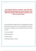 Hesi Pediatrics RN Exam Test Bank  Latest With 250  Real Exam Prep Questions and Correct Answers with &vert;  PEDS Hesi RN Exam 2025 Test Bank &vert; Pediatrics Hesi  RN exam &lpar;Brand New&excl;&rpar;