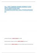 ALL THE COMSAE EXAMS NEWEST 2025  WITH QUESTIONS AND  ANSWERS&lpar;VERIFIED SOLUTIONS&rpar;GRADED  A&plus; 