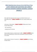 M&A Modeling Exam Answers from Wall Street Prep  LATEST VERSION 2025 QUESTIONS AND CORRECT  DETAILED ANSWERS &lpar;VERIFIED ANSWERS&rpar; &vert;ALREADY  GRADED A 