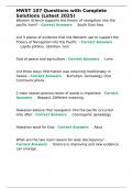 HWST 107 Questions with Complete Solutions &lpar;Latest 2025&rpar;