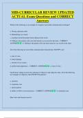 MID-CURRICULAR REVIEW UPDATED  ACTUAL Exam Questions and CORRECT  Answers 