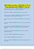HESI Mid-Curricular  UPDATED ACTUAL   Exam Questions and CORRECT Answers
