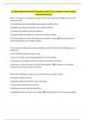 Six Sigma Black Belt Session 8 Questions with Correct Answers&vert; Latest Update  Guaranteed Success 