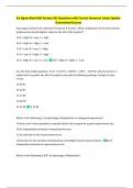 Six Sigma Black Belt Session 10&vert; Questions with Correct Answers&vert; Latest Update  Guaranteed Success 