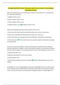 Six Sigma Black Belt Session 9 Questions with Correct Answers&vert; Latest Update  Guaranteed Success 
