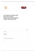 CPC PRACTICE EXAM TEST MULTIPLE CHOICE QUESTIONS AND ANSWERS LATEST UPDATES 2025