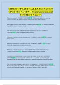 CIDESCO  Bundled Exam Questions WITH  CORRECT Answers