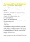 CRS &vert;&vert; QUESTIONS WITH COMPLETE SOLUTIONS&excl;&excl;