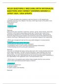 NCLEX QUESTIONS 2 MED SURG &lpar;WITH RATIONALES&rpar; QUESTIONS AND CORRECT ANSWERS GRADED A&plus; LATEST 2025 &sol; 2026 UPDATE&period;