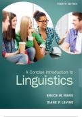 Test Bank For Concise Introduction to Linguistics 4th Edition By Bruce M Rowe &comma; Diane L Levine