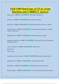 NUR 1290 Final Exam ACTUAL Exam  Questions and CORRECT Answers
