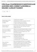 CIPM Exam COMPREHENSIVE QUESTIONS AND ANSWERS &lpar;100&percnt; CORRECT ANSWERS&rpar; A&plus; GRADED &vert; ALREADY PASSED&excl;&excl;
