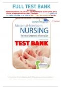 Test Bank For Contemporary Maternal-Newborn Nursing 9th Edition By Patricia Ladewig all chapters