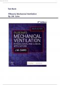 TEST BANK For Pilbeams Mechanical Ventilation 8th Edition by Cairo&vert; Verified Chapter's 1 - 23 &vert; Complete Latest Guide A&plus;