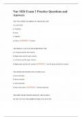 Nur 1024 Exam 3 Practice Questions and Answers
