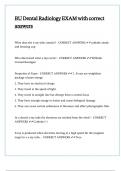 BU Dental Radiology EXAM with correct answers