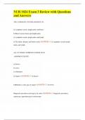 NUR 1024 Exam 3 Review with Questions and Answers