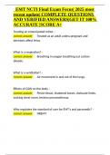 EMT NCTI Final Exam Focus 2025 most recent update COMPLETE QUESTIONS AND VERIFIED ANSWERS GET IT 100- ACCURATE SCORE A&plus;&period;docx
