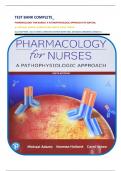 TEST BANK COMPLETE&lowbar; PHARMACOLOGY FOR NURSES&colon; A PATHOPHYSIOLOGIC APPROACH 6TH EDITION&comma; BY MICHAEL ADAMS&comma; NORMAN HOLLAND & CAROL URBAN ALL CHAPTERS 1-50&vert; 9 UNITS&vert; UPDATED EDITION WITH WELL DETAILED ANSWERS&vert; GRADE A&plus;
