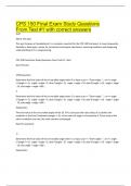 PS 150 &ndash; Final Exam Study Guide &vert; Questions from Test &num;1 with Correct Answers