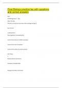 Final Biology practice tes with questions  and correct answers 