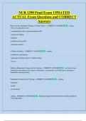 NUR 1290 Final Exam UPDATED    ACTUAL Exam Questions and CORRECT  Answers 