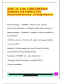 SLHS 115 EXAM COMPLETE PACKAGE DEAL
