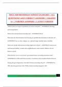 FHCE 3100 MOORMAN NEWEST EXAM 2025 &vert; ALL QUESTIONS AND CORRECT ANSWERS &vert; GRADED A&plus; &vert; VERIFIED ANSWERS &vert; LATEST VERSION
