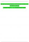 Test Bank for Nursing Delegation and Management of Patient Care&comma; 3rd Edition by Motacki