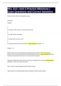 REL 212---Unit 3 Practice Milestone &rpar; Exam Questions and Correct Solutions