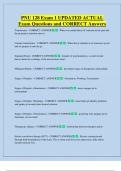 PNU 128 Exam 1 UPDATED ACTUAL  Exam Questions and CORRECT Answers 