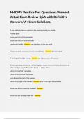 NH DMV Practice Test Questions &sol; Newest Actual Exam Review Q&A with Definitive Answers&sol; A&plus; Score Solutions&period;