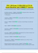 PNU 128   Bundled Exam Questions WITH  CORRECT Answers