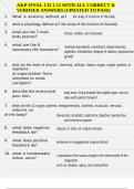A&P FINAL CH 1-15 WITH ALL CORRECT & VERIFIED ANSWERS &lpar;UPDATED TO PASS&rpar;