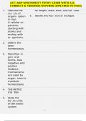 ACC A&P ASSESSMENT STUDY GUIDE WITH ALL CORRECT & VERIFIED ANSWERS &lpar;UPDATED TO PASS&rpar;