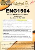 ENG1504 May June PORTFOLIO &lpar;COMPLETE ANSWERS&rpar; Semester 1 2026 - DUE 20 May 2026