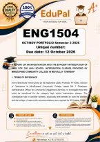 ENG1504 October November Portfolio &lpar;COMPLETE ANSWERS&rpar; Semester 2 2026 - DUE 12 October 2026