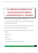 GC 3460 FINAL EXAM&sol;ACTUAL QUESTIONS WITH CORRECT ANSWERS&sol;GRADE A&plus; ASSURED