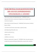 NURS 388 FINAL EXAM QUESTIONS WITH 100&percnt; SOLVED ANSWERS&sol;NEWEST UPDATE&sol;GRADE A&plus; ASSURED