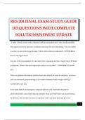 RES 204 FINAL EXAM STUDY GUIDE 103 QUESTIONS WITH COMPLETE SOLUTIONS&sol;NEWEST UPDATE