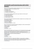 ACE Health Coach Practice Questions with Verified Solutions&period;