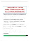 NURS 311 EXAM 1 CH&period; 1-4 QUESTIONS WITH COMPLETE SOLUTIONS&sol;NEWEST UPDATE