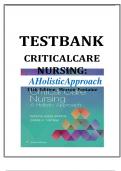 CRITICAL CARE NURSING A HOLISTIC APPROACH 11TH EDITION TEST BANK