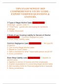 TIPS EXAM NEWEST 2025 COMPREHENSIVE STUDY GUIDE &ndash; EXPERT VERIFIED QUESTIONS & ANSWERS&period;
